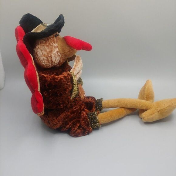 Dan Dee Shelf Sitting Turkey Plush Thanksgiving Fall Harvest Decoration - Picture 4 of 7